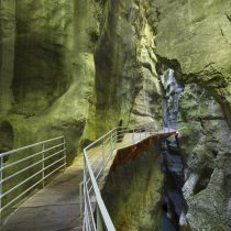 Les Congères France Alpes Haute Savoie près d'Annecy la curiosité naturelle des gorges du Fier